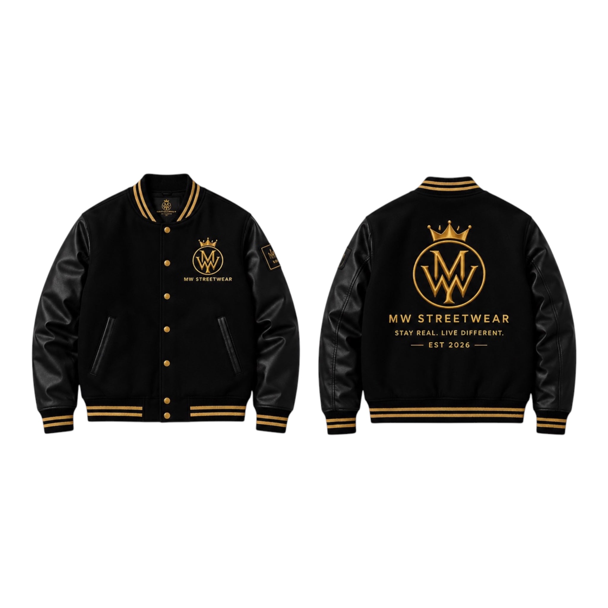 MW STREETWEAR Premium Varsity Jacket